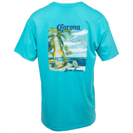 Corona Extra Always Summer At The Beach Blue T-Shirt